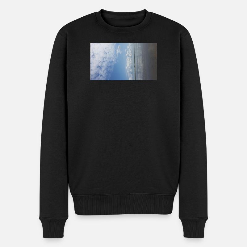 JensJensen - Männer Premium Bio Pullover - Schwarz