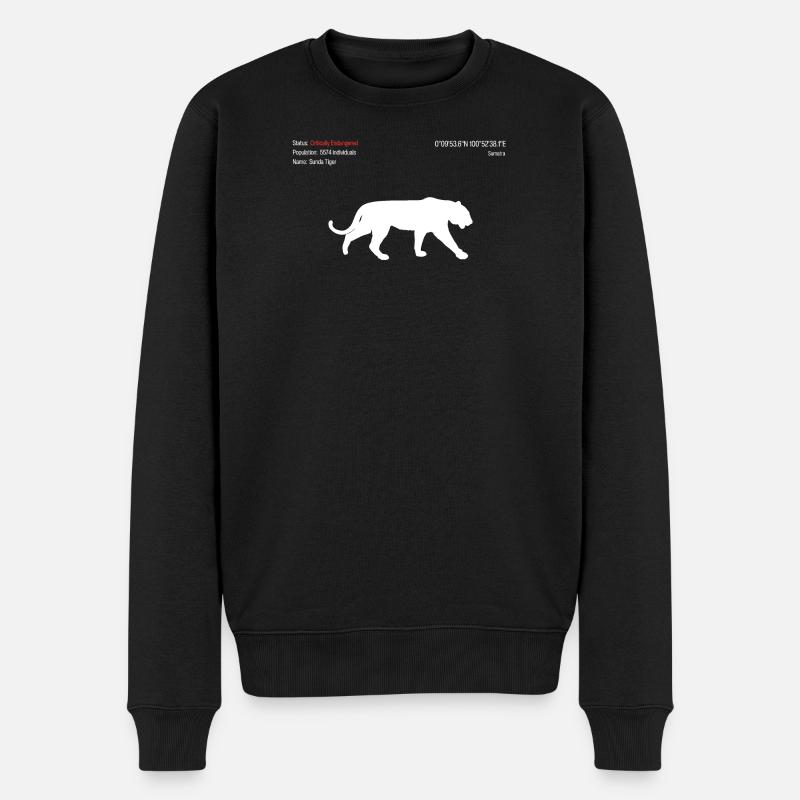 Tigre - Pull Premium bio Homme - noir
