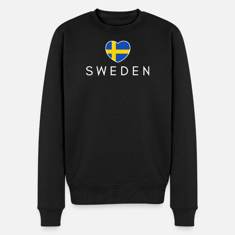 J’aime la Suède, j’aime la Suède - Pull Premium bio Homme - noir