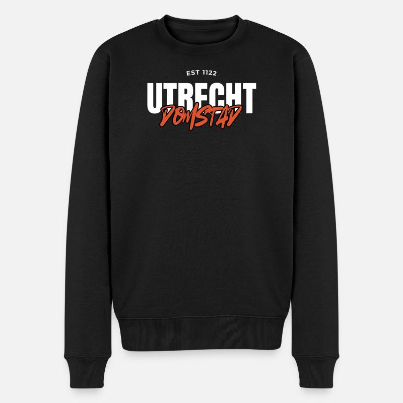 Utrecht Domstadt – gegründet 1122 Entwurf - Männer Premium Bio Pullover - Schwarz