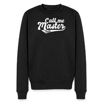 Master 2026 Abschluss Promotion Sponsion - Männer Premium Bio Pullover - Schwarz - Vorne - Nico (187cm)