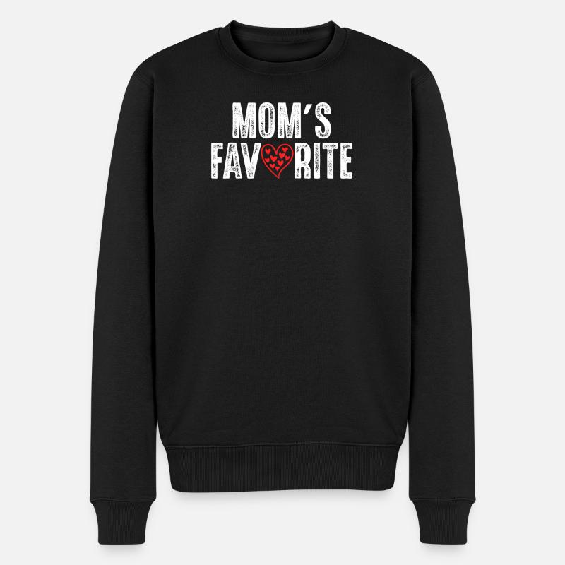 Mamas Liebling - Männer Premium Bio Pullover - Schwarz
