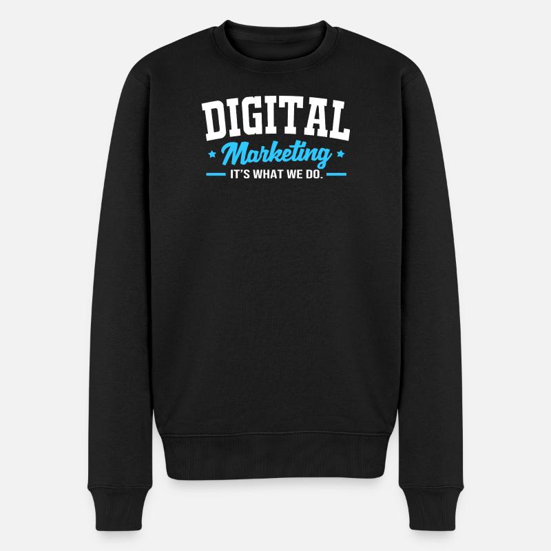 Digital Marketing Manager - Männer Premium Bio Pullover - Schwarz