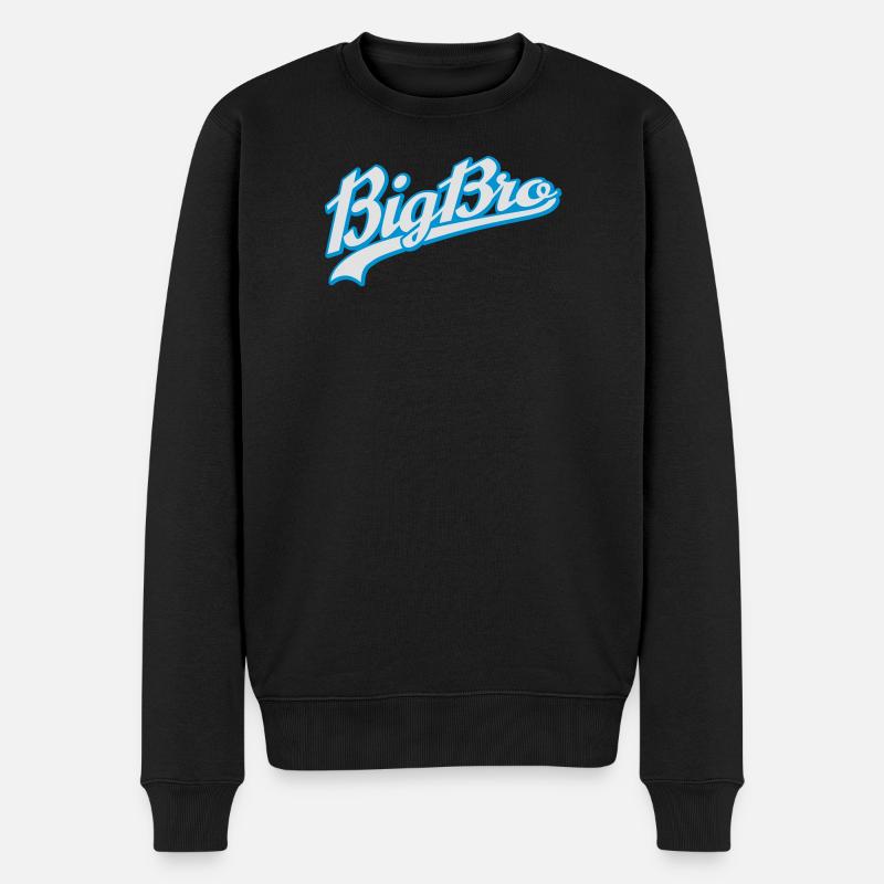 Big Bro - Männer Premium Bio Pullover - Schwarz