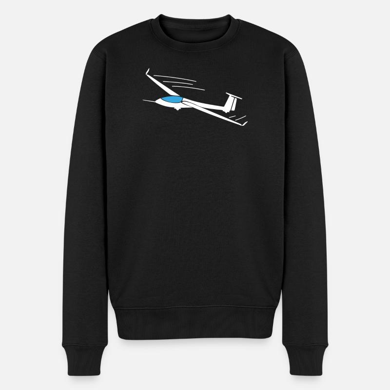 Glider glider pilot gift ideas - Men's Premium Organic Jumper - black