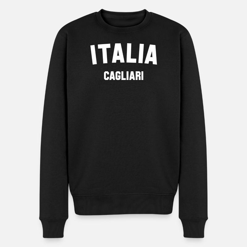 CAGLIARI Italie Italien - Pull Premium bio Homme - noir