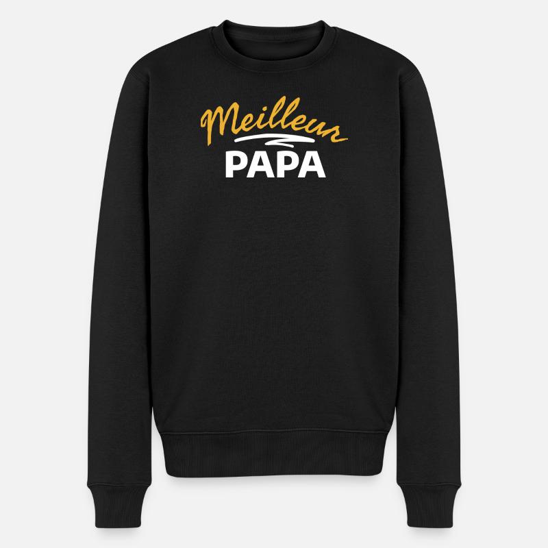 meilleur papa cadeau famille - Pull Premium bio Homme - noir