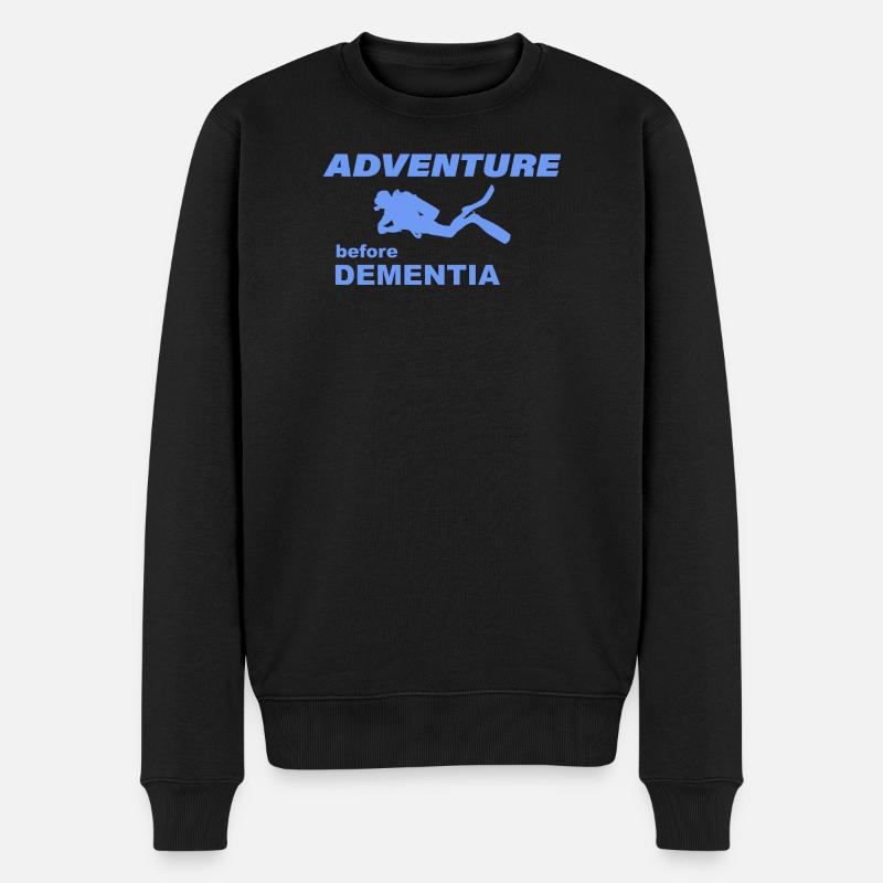 DIVING ADVENTURE - Männer Premium Bio Pullover - Schwarz