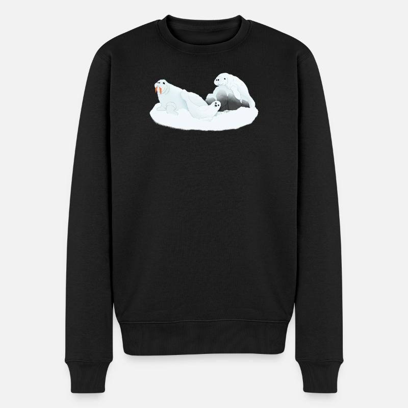 Conférences Tazz | Phoques endormis de l’Arctique - Pull Premium bio Homme - noir