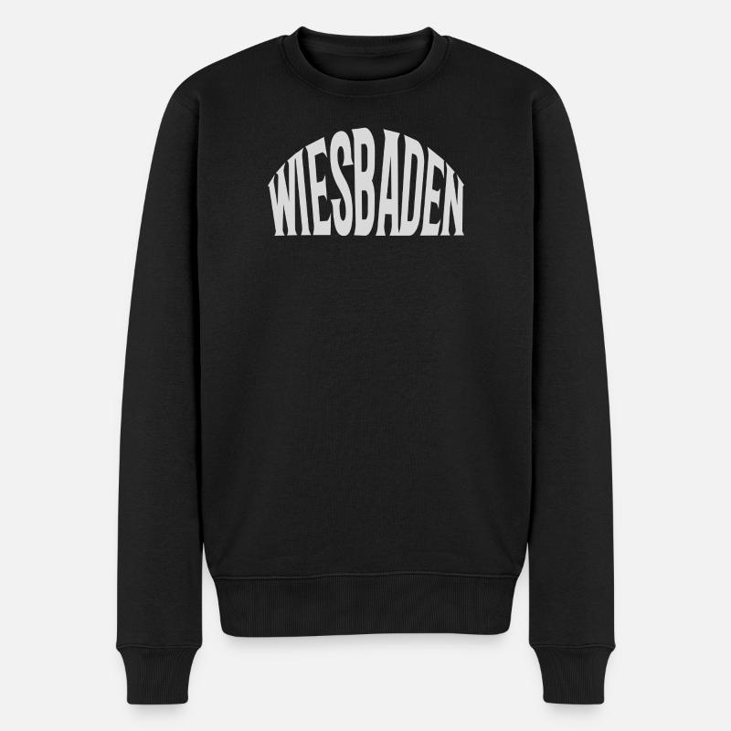 Wiesbaden - Männer Premium Bio Pullover - Schwarz