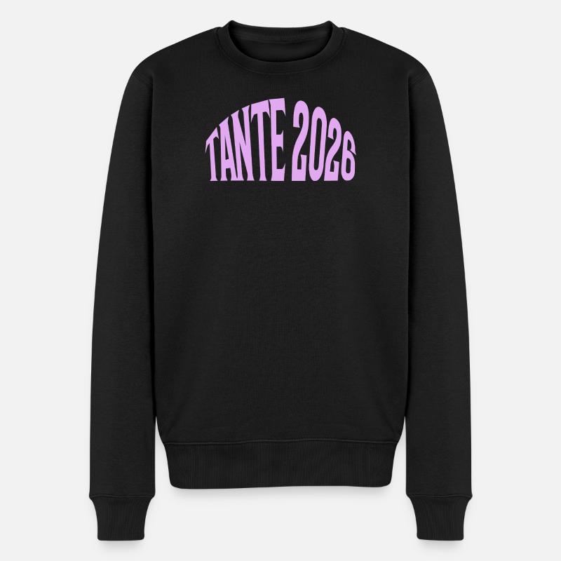 Tante 2026 - Männer Premium Bio Pullover - Schwarz