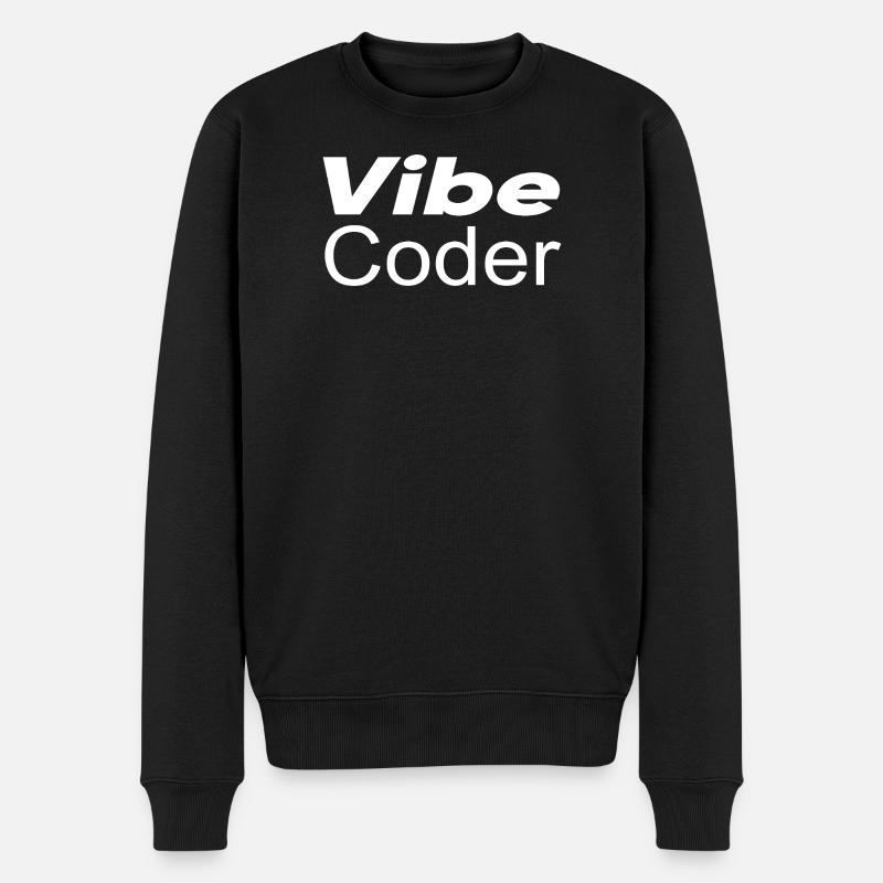Techno-utopia: Vibe Coder - Men's Premium Organic Jumper - black