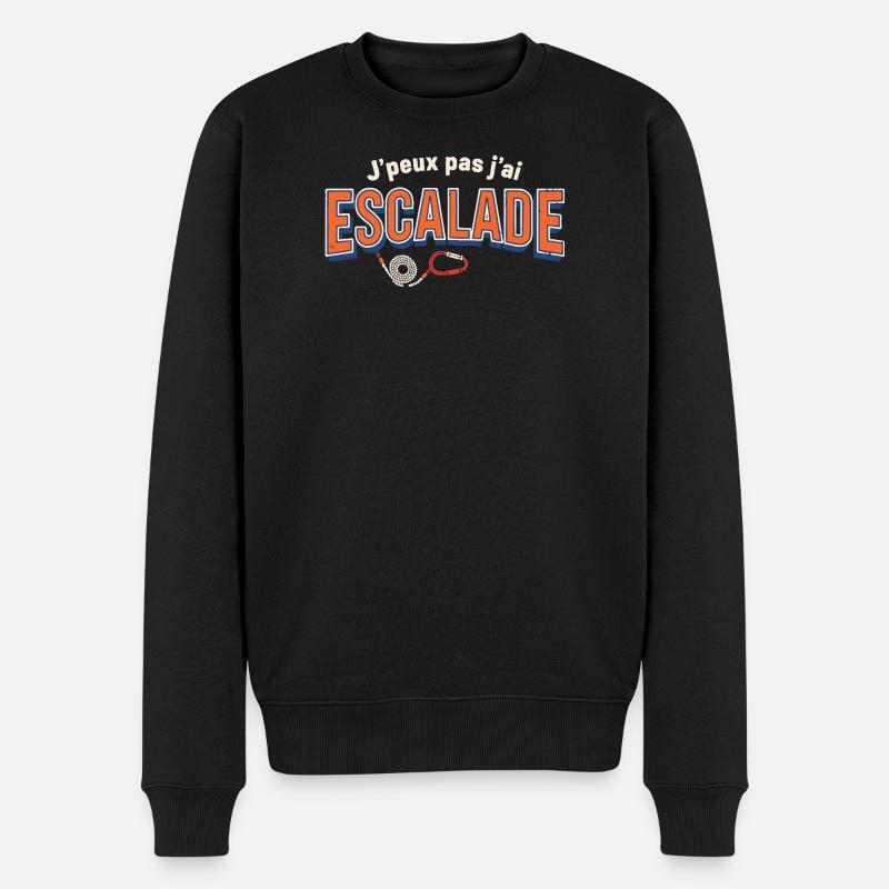 J'peux pas j'ai Escalade - Pull Premium bio Homme - noir