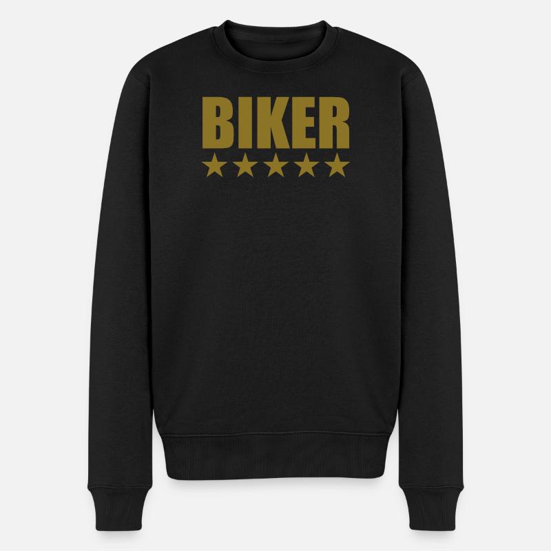 Biker - Männer Premium Bio Pullover - Schwarz
