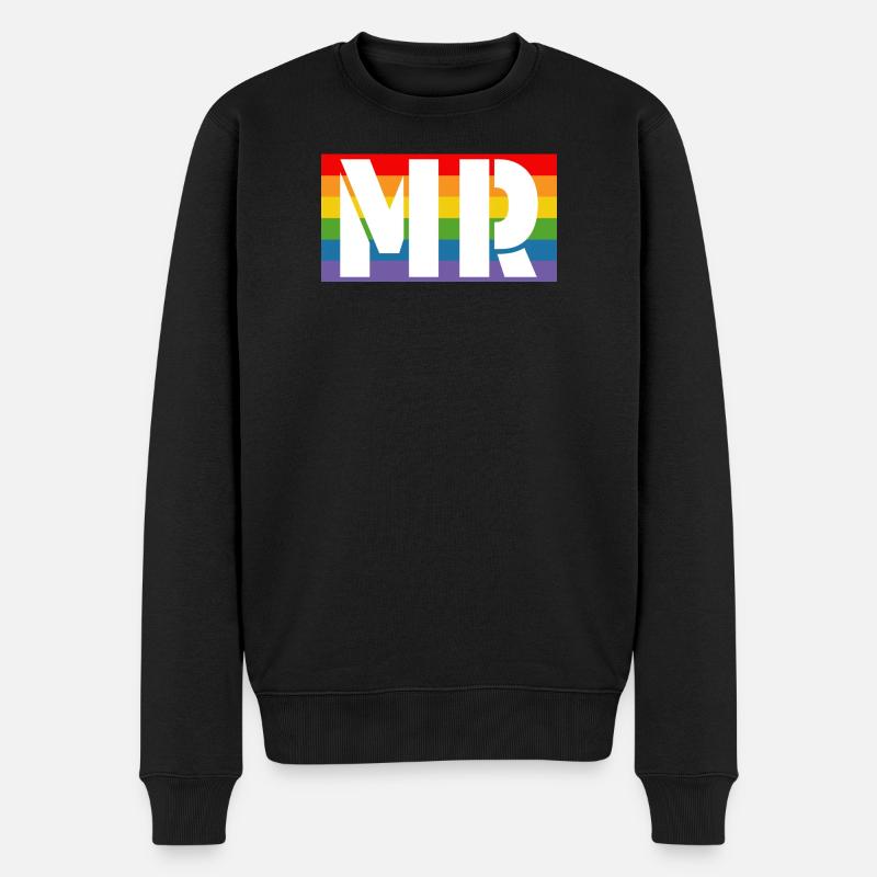 Chemise arc-en-ciel MR - Pull Premium bio Homme - noir