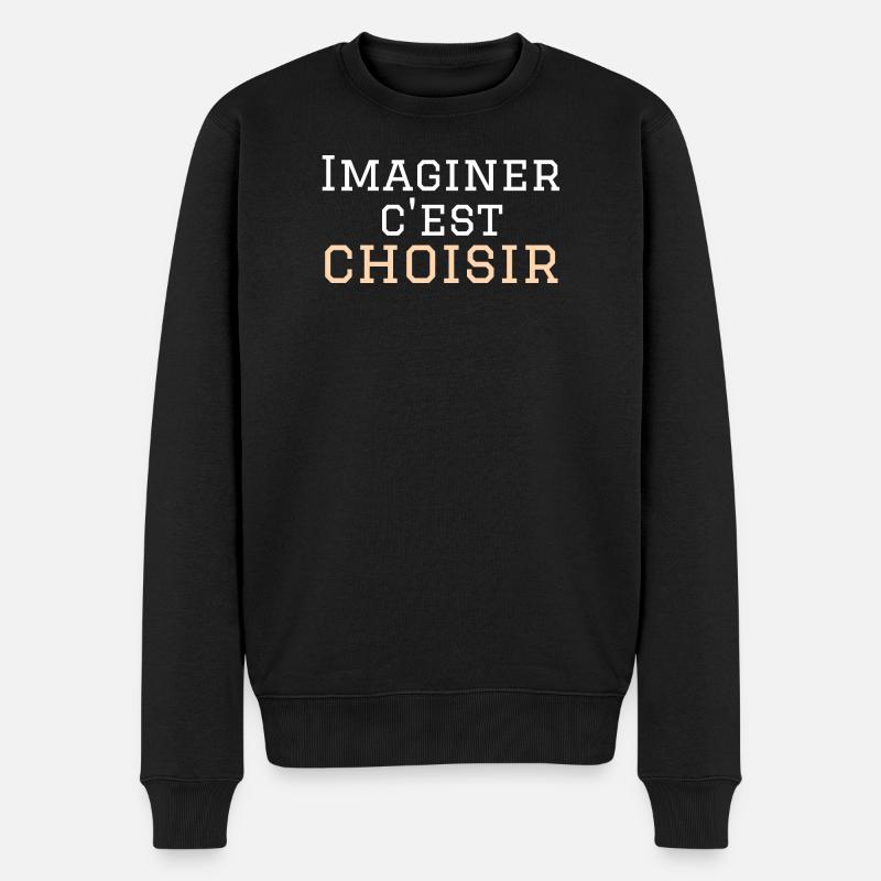 imaginer c'est choisir - Pull Premium bio Homme - noir