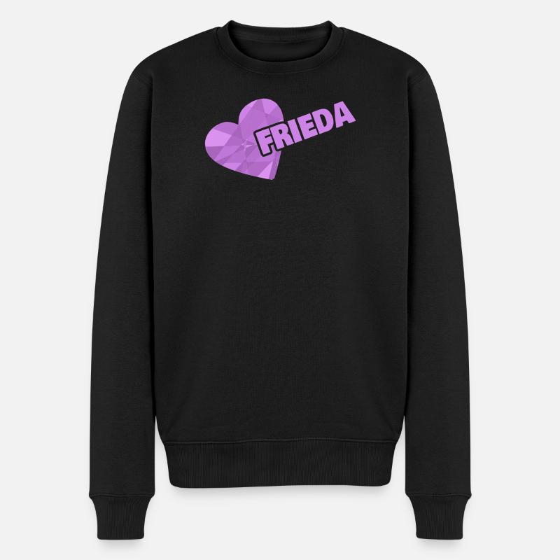 Frieda as a crown - Men's Premium Organic Jumper - black