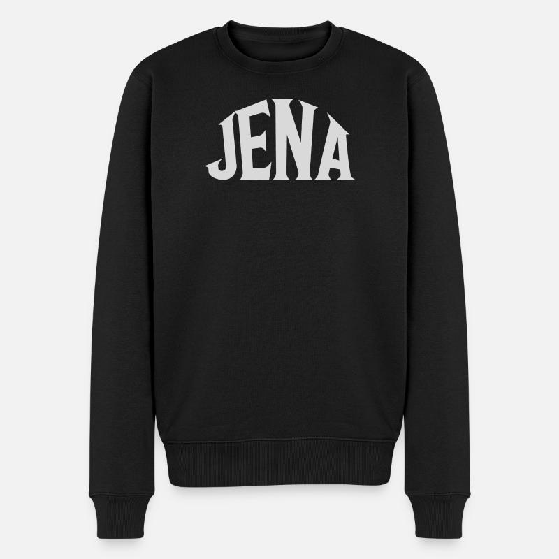 Jena - Männer Premium Bio Pullover - Schwarz