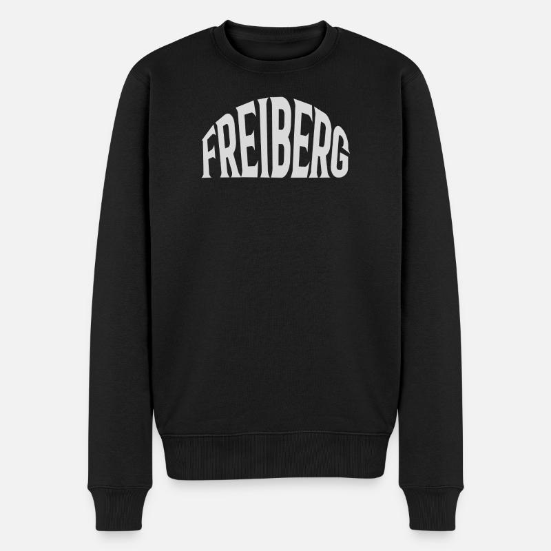 Freiberg - Männer Premium Bio Pullover - Schwarz