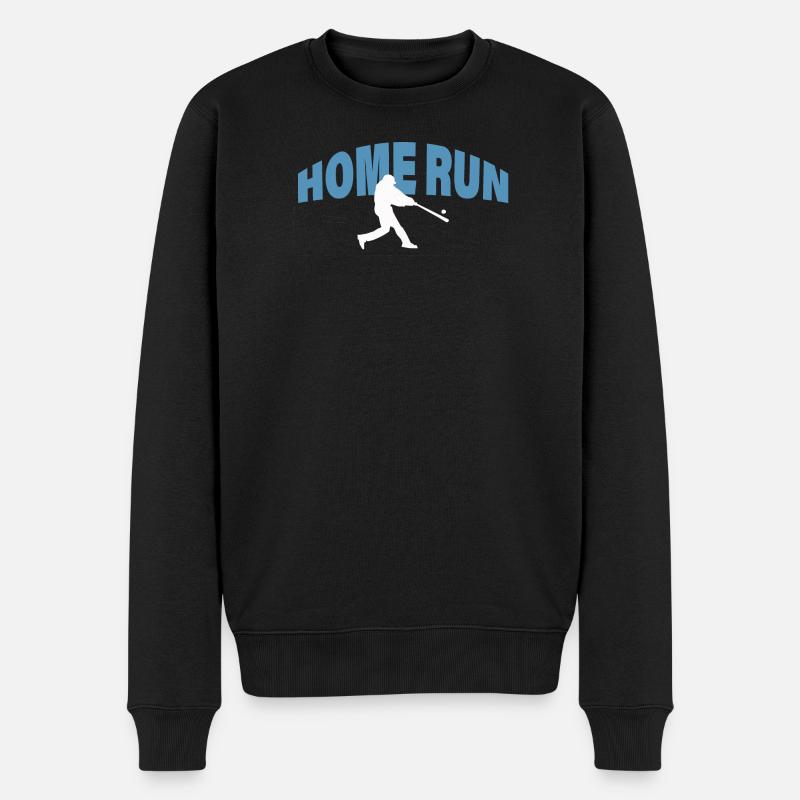 HOME RUN - Männer Premium Bio Pullover - Schwarz