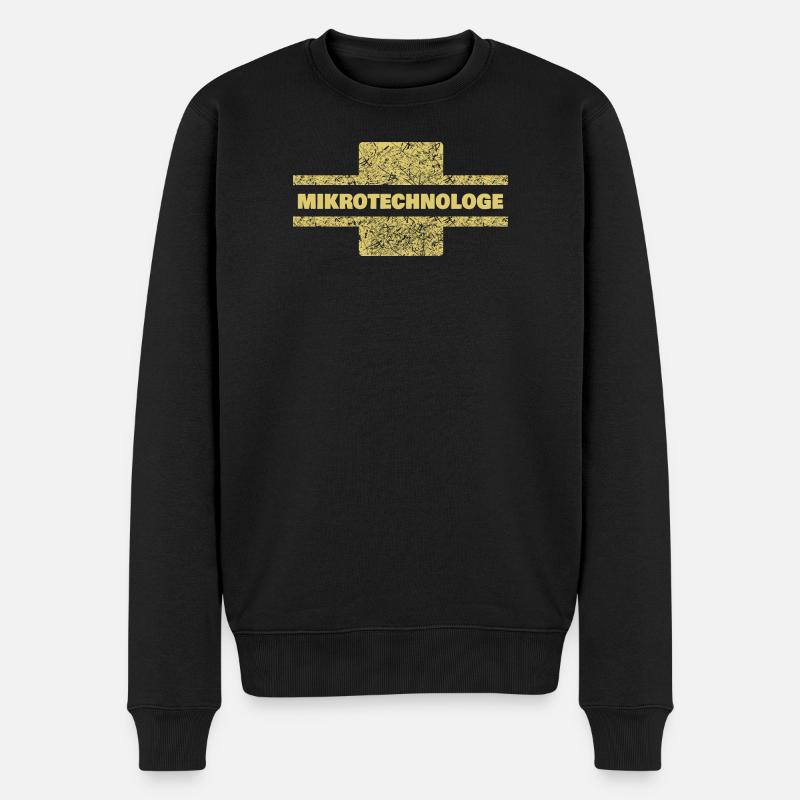 Mikrotechnologe - Männer Premium Bio Pullover - Schwarz