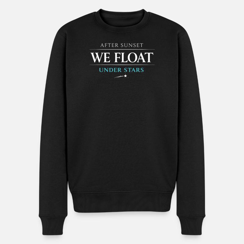 Nachtbootfahren Mit - Männer Premium Bio Pullover - Schwarz