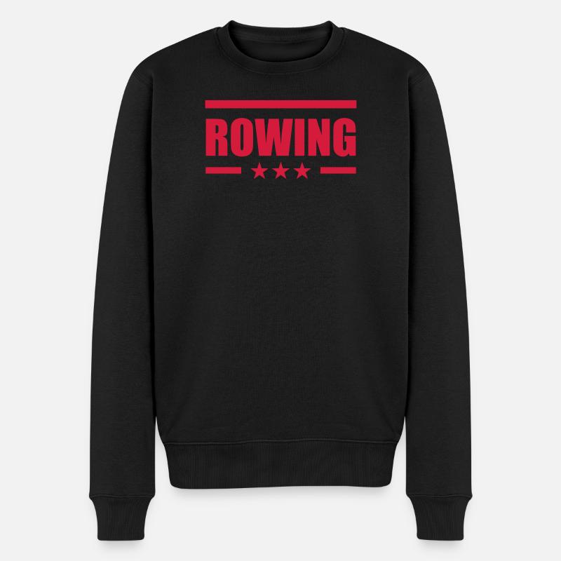 Rowing - Männer Premium Bio Pullover - Schwarz