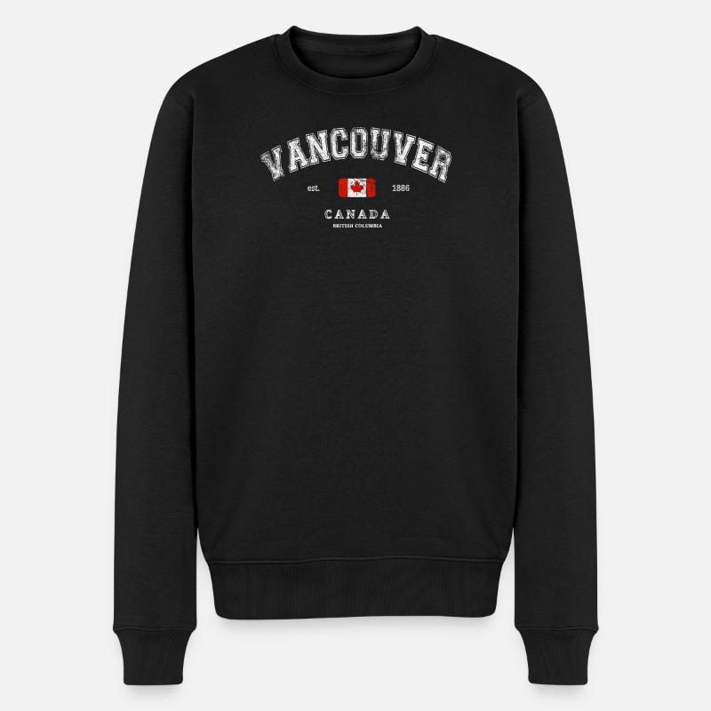Vancouver Canada - Pull Premium bio Homme - noir