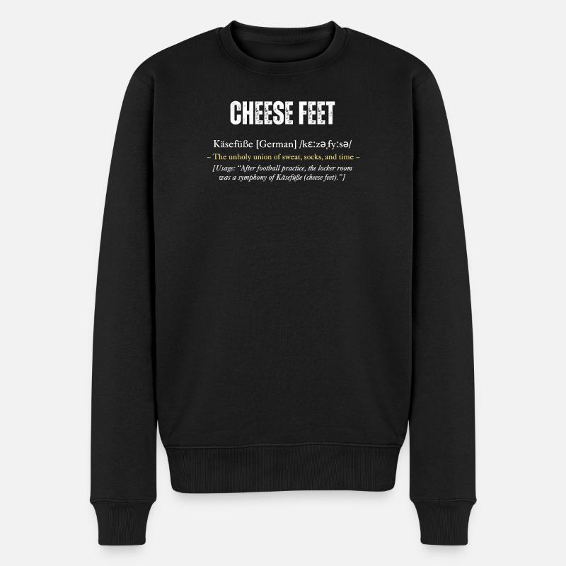 Définition de « Cheese Feet » avec - Pull Premium bio Homme - noir