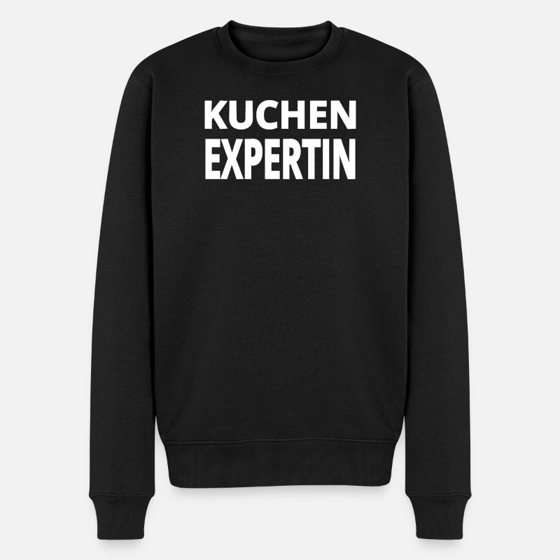 Kuchen - Männer Premium Bio Pullover - Schwarz