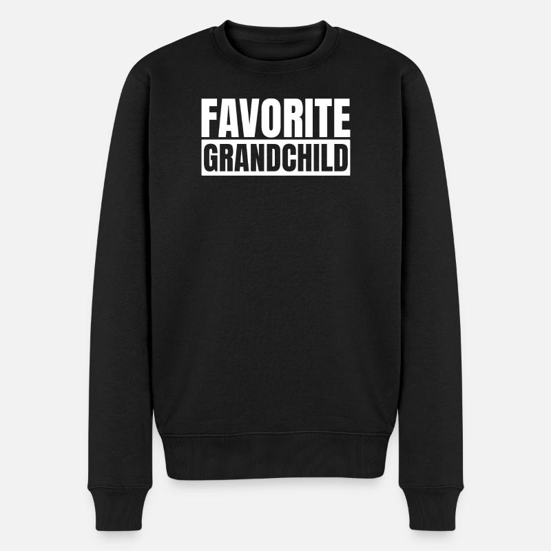 Lieblingsenkelkind - Männer Premium Bio Pullover - Schwarz
