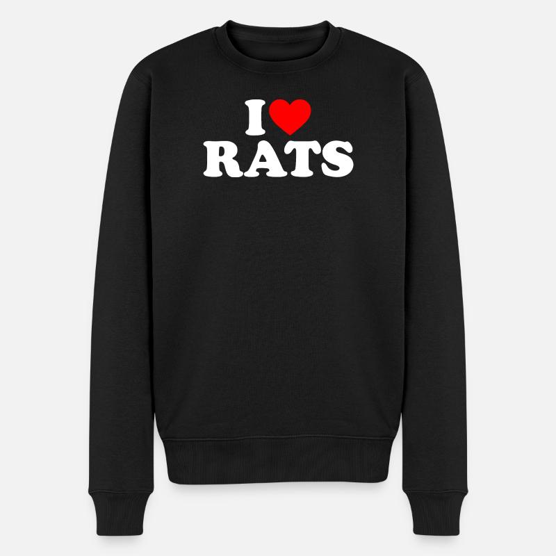 J’adore les rats - Pull Premium bio Homme - noir