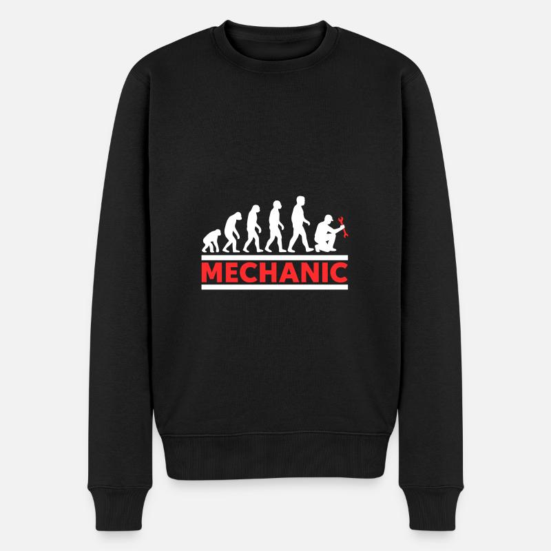 Mécanique Evolution Mécano Mécanicien - Pull Premium bio Homme - noir