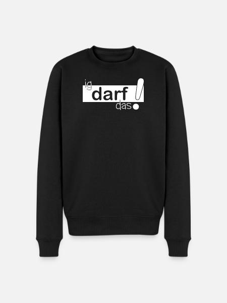 ig darf das! - Männer Premium Bio Pullover - Schwarz