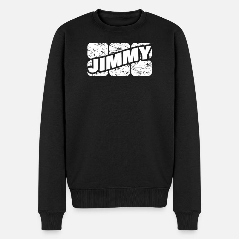 Jimmy - Männer Premium Bio Pullover - Schwarz
