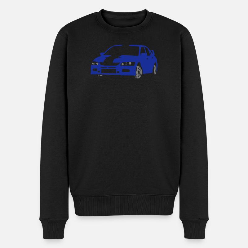 Rennauto - Männer Premium Bio Pullover - Schwarz