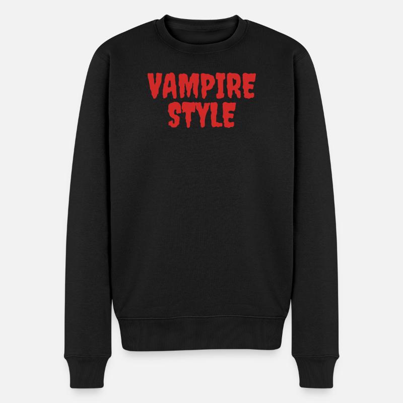 Style vampire Conception graphique ludique - Pull Premium bio Homme - noir
