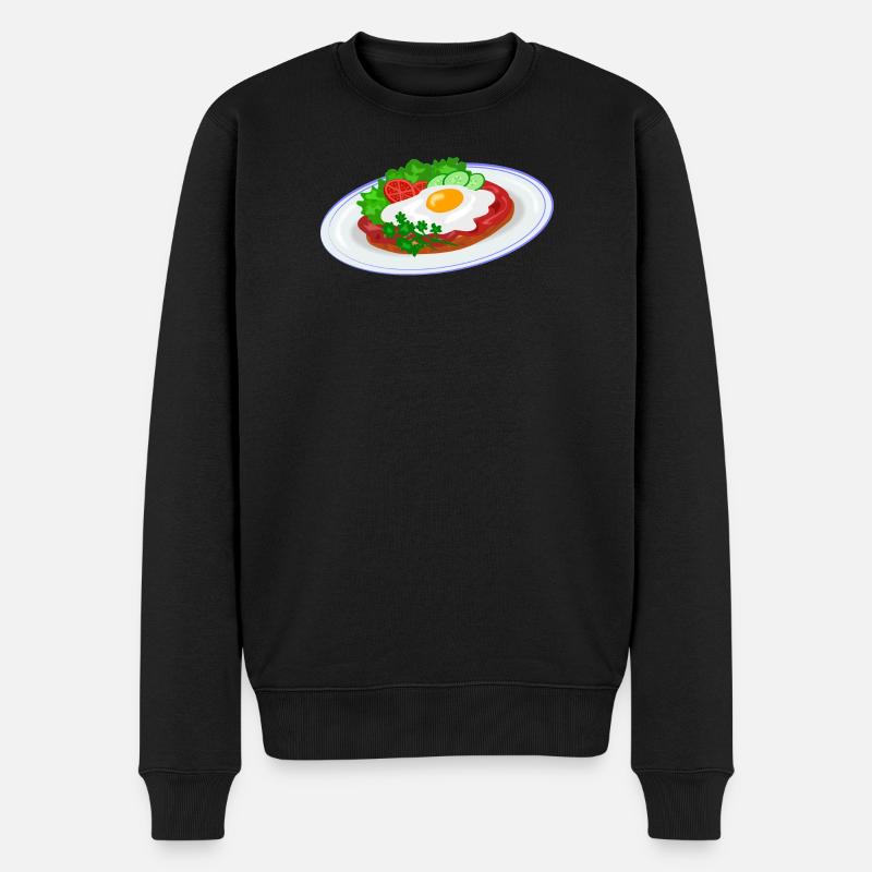 Petit-déjeuner anglais traditionnel - Pull Premium bio Homme - noir