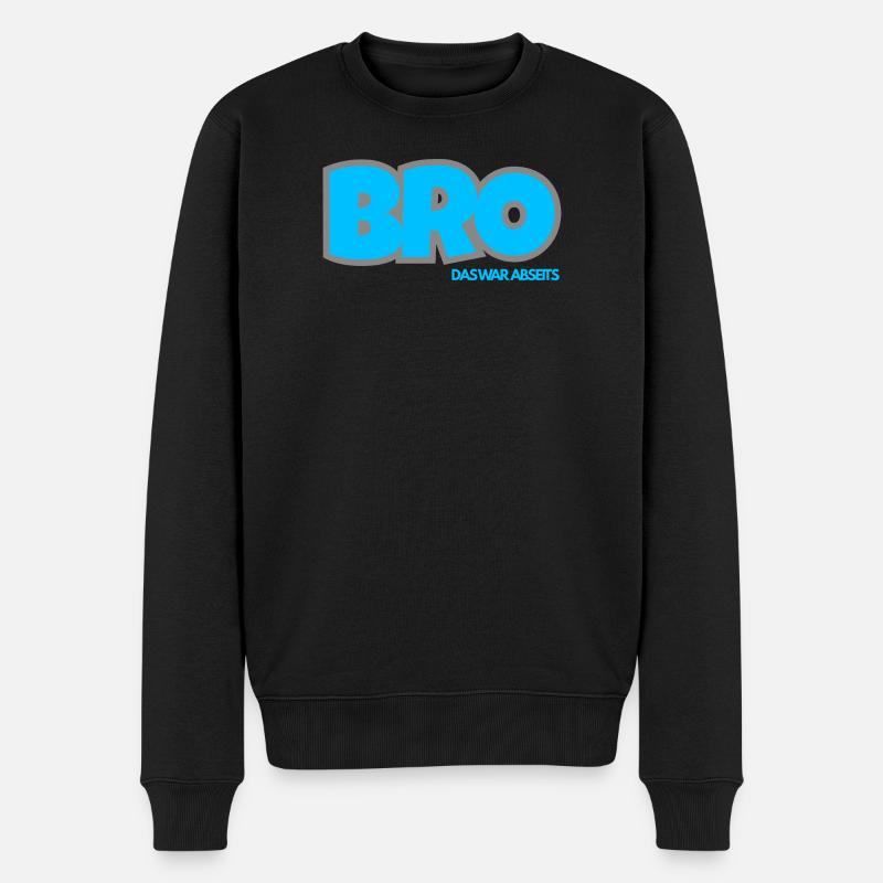 BRO. DAS WAR ABSEITS - Männer Premium Bio Pullover - Schwarz