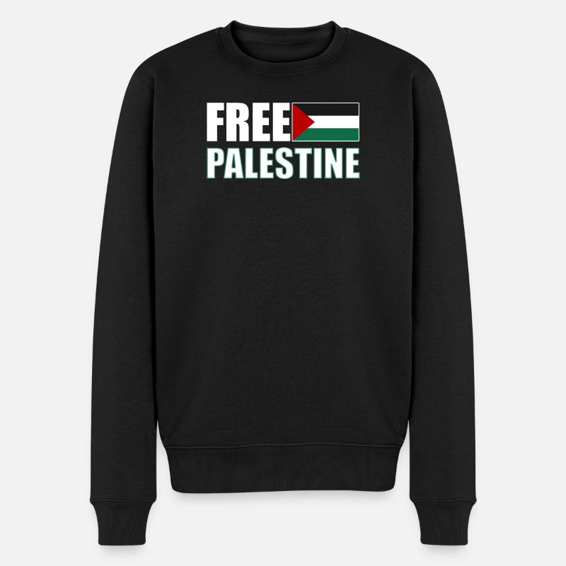 Free Palestine - Pull Premium bio Homme - noir