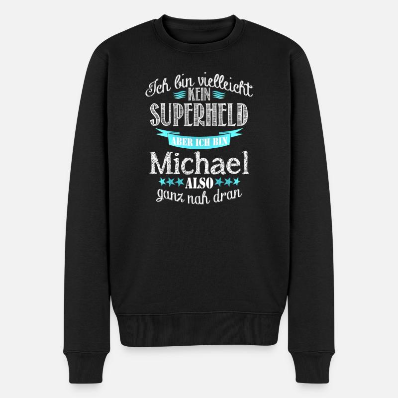 michael - Männer Premium Bio Pullover - Schwarz
