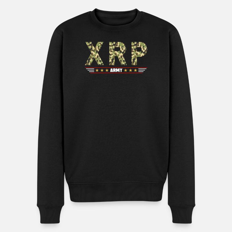 XRP Army - Männer Premium Bio Pullover - Schwarz