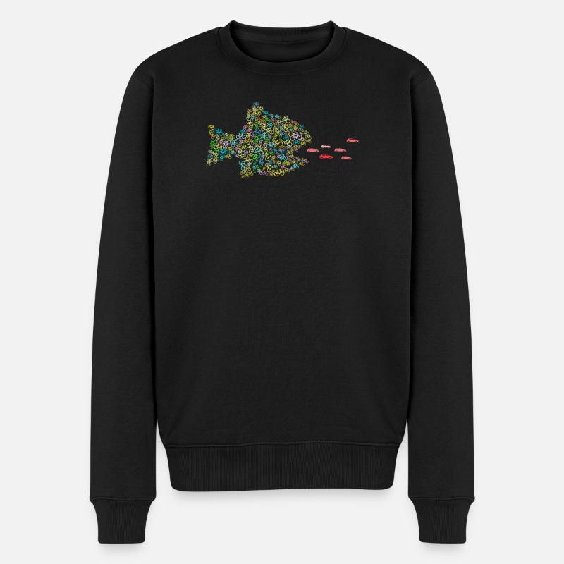 POISSON MANGE-VOITURES - Pull Premium bio Homme - noir