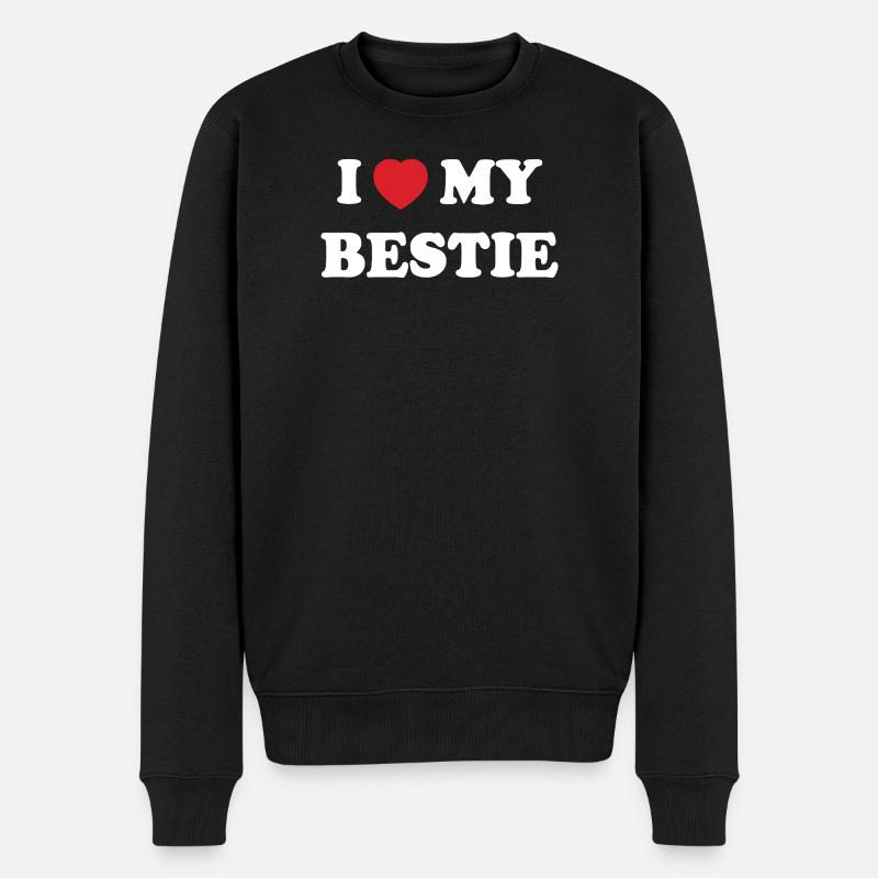 I Love My Bestie - Pull Premium bio Homme - noir