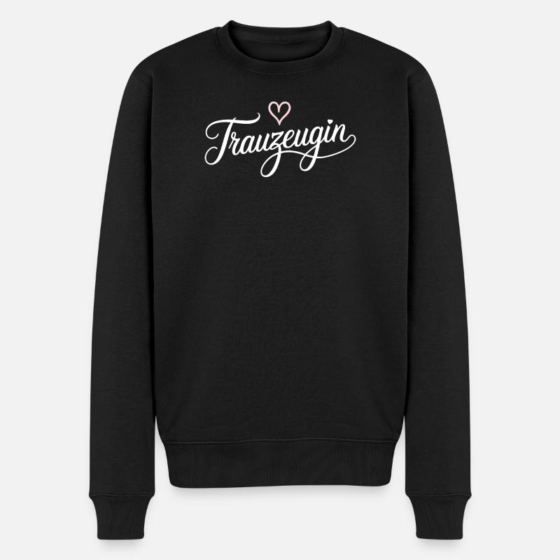 Célébration de mariage de demoiselle d’honneur - Pull Premium bio Homme - noir