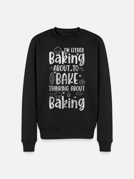 Bake Cake Pies - Men's Premium Organic Jumper - black