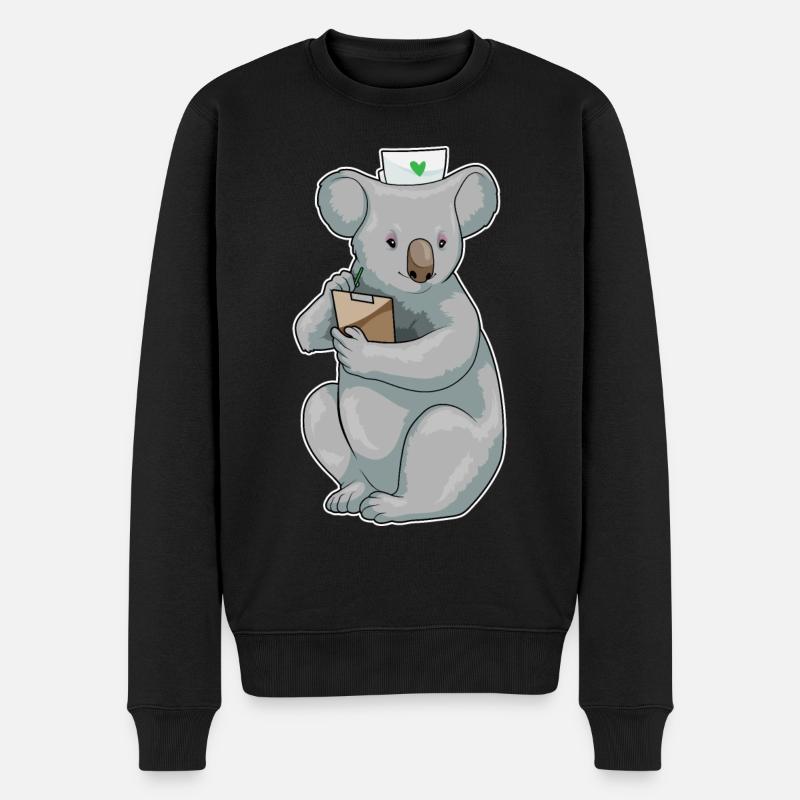 Bloc-notes Koala Nurse - Pull Premium bio Homme - noir