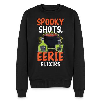 Spooky Shots Scary Elixirs Bartender Hallow - Men's Premium Organic Jumper - black - Front - Nico (187cm)
