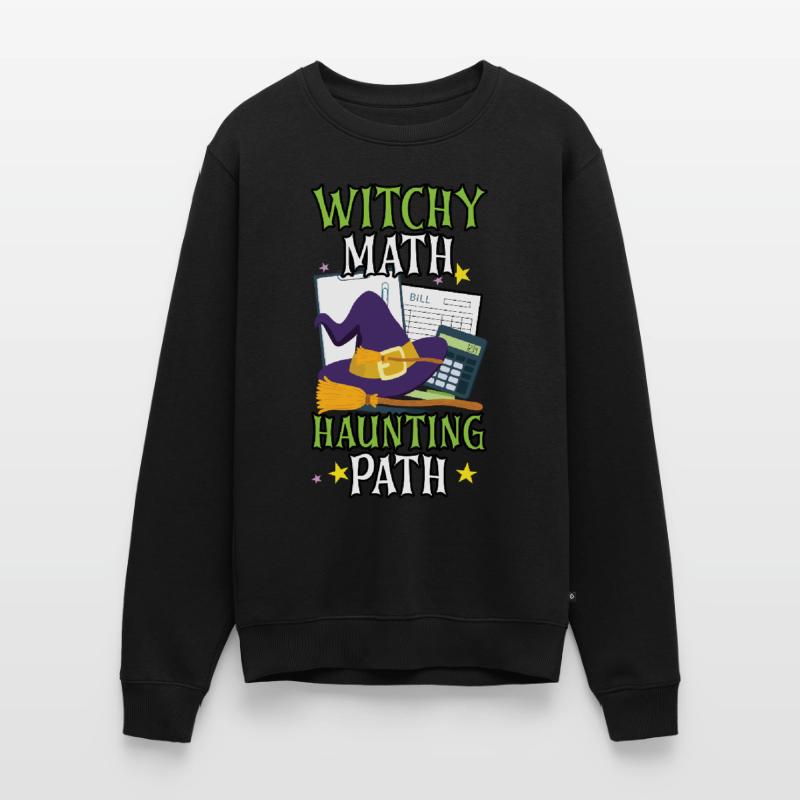 Witch Math Haunted Path Comptable Halloween Pull Premium bio Homme