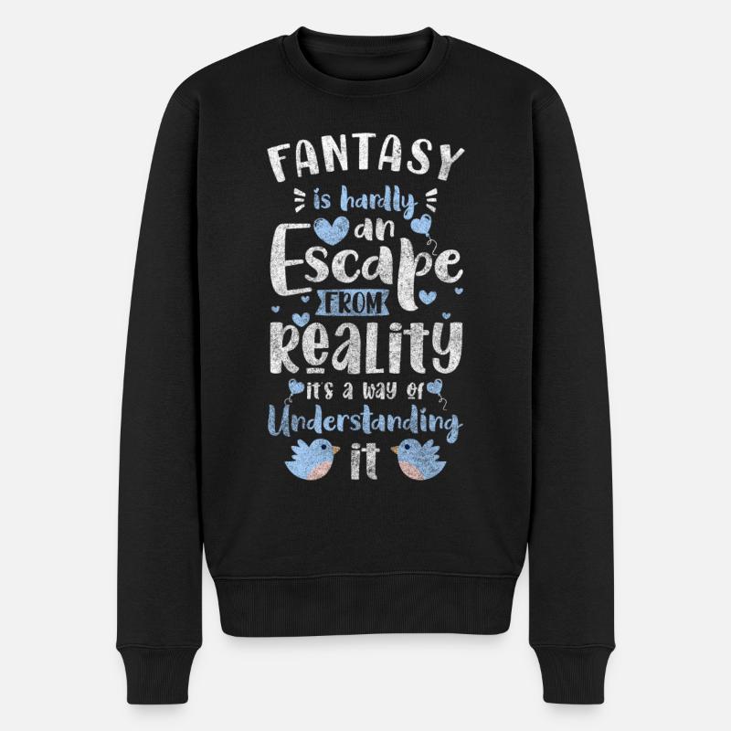 Elf Dreams Boys Magic - Men's Premium Organic Jumper - black